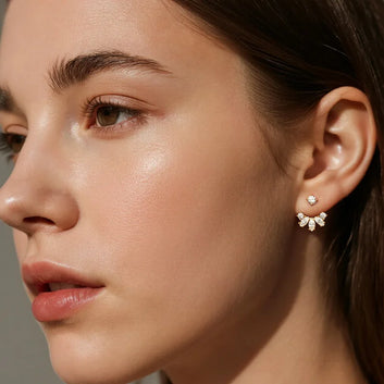 TFGLBU New Test Pass All Moissanite Stud Earrings for Women