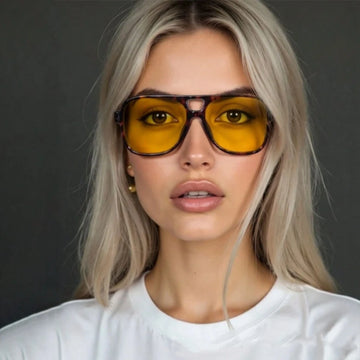 New Vintage Classic Designer Double Bridge Square Sunglasses Women For Men Luxury Sun Glasses Big Frame Shades UV400 Eyewear