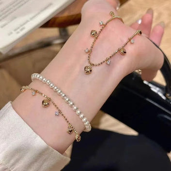 Alloy Bracelet New High-End Jewelry Minimalist Zircon Charm Chain Style Bracelet for Women